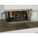 Brookfield Corner w/ Doors Open in Silver Powder Coat