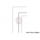 Hinge detail for flush fit doors