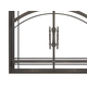Madrid Fireplace Door in Classic Bronze Bottom Left Corner Detail