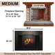 For 33" To 39" Wide x 23 1/4" To 28" Tall Openings = Finished Frame Size 39 1/2 x 28 1/4 - Medium