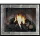Enjoy the view of the flames through your Original Moderne Masonry Fireplace Door!
