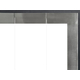 The Original Moderne has a brushed steel finish for the door stiles.