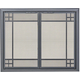 Prairie Direct Vent Screen With Operable Doors shown in Silver