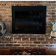 Satin Black Finish Fremont Masonry Fireplace Doors