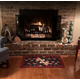 Satin Black Finish Fremont Masonry Fireplace Doors Open