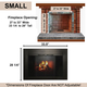 For 27" To 33" Wide x 23 1/4" To 28" Tall Openings = Finished Frame Size 33 1/2 x 28 1/4 - Small