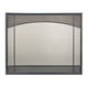 Basic Design Direct Vent Screen With Window Pane in Classic Bronze