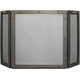 Blacksmith 3 panel Fireplace Screen shown in Bronzed Iron powder coat finish