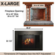 For 39" To 45" Wide x 28" To 33" Tall Openings = Finished Frame Size 45 1/2 x 33 1/4 - X-Large