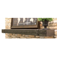 Allegheny Steel Mantel Shelf in Antique Black premium finish