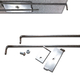 angled mesh curtain rods for fireplaces
