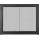 Cascadian Masonry Fireplace Door in Matte Black