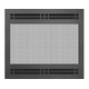 Cascade Fixed Screen Direct Vent Refacing shown in Matte Black powder coat finish with STO1523 louver design