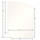A11 Specialty cut pyroceramic glass for wood stoves