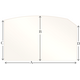 A7 Specialty cut pyroceramic glass for wood stoves