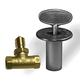 Flat Black Shut Off Valve Kit For Log Lighters