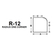Pyroceram Glass R12 Specialty Shape Cut