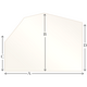 R6 Specialty cut pyroceramic glass for wood stoves
