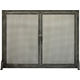 Chesapeake Working Doors Fireplace Screen shown in Burnished Bronze premium finish