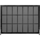 Industrial Fireplace Screen shown in matte black