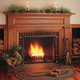 Folding log carrier in burnished bronze finish