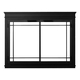 The Mantel Masonry Fireplace Door in Black