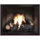 Slim Moderne Zero Clearance Fireplace Door in Espresso