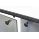 Vanguard Fireplace Door - closeup of knobs in Matte Black