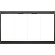 Thin-Line Fireplace Door in Black