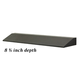 8 1/2" Fireplace Hood In Black