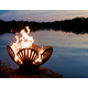 Fire Pit Art 42" Barefoot Beach Wood Burning Fire Pit
