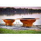 The Saturn and the Magnum Wood Burning Fire Pits