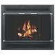 ZC Refacing Matte Black And Accents Brushed Chrome Door Trim, Hinges And Handles (SHOWN WITH REMOVABLE STO1517 louver design)