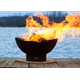 Fire Pit Art 36" Scallops Wood Burning Fire Pit