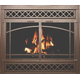 ZC Refacing Vintage Vein Finish And Brushed Copper Door Trim, Main Frame Trim And Handles (SHOWN WITH REMOVABLE with STO1518 louver design)
