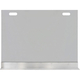 Vanguard Single Panel Fireplace Screen with modern base and handle cutouts