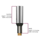 Base and sleeve dimensions for the Bird of Paradise automated tiki torch