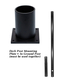 Deck mount is paired with the in-ground post