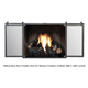 Hudson Fireplace Door With Doors Open - Natural Iron Finish