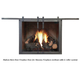 Hudson Masonry Fireplace Door in Natural Iron
