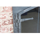 Strap hinge detail on the Forged Steel Laramie Arch Conversion Masonry Fireplace Door