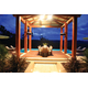 Patio Scene with Bromic Platinum 500 Smart-Heat Gas | 5 Burner Radiant Heater 39800 BTU