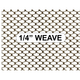 1/4" weave in 20 foot roll of fireplace steel mesh curtain