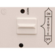 Snap on wall cover plate close up