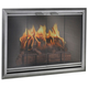 Apex Fireplace Door in Silver with hidden damper