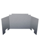 Reflect radiant heat back into your room with this Contemporary Fyreback in Satin Stainless Steel from Real Fyre