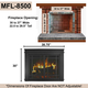 For 30" To 37" Wide x 22 1/2" To 29 1/2" Tall Openings = Finished Frame 37.5 x 30 (FL-8500 Small)
