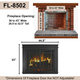 For 36" To 43" Wide x 25 1/2" To 32 1/2" Tall Openings = Finished Frame 43.5 x 33 (FL-8502 Large)