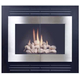 Saratoga ZC Refacing shown in Textured Black And Brushed Nickel Doors