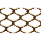 Satin Bronze Mesh Curtain Close Up